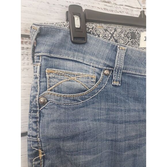 Ariat Jeans Woman Size 31XL R.E.A.L. Mid Rise Stretch Whipstitch Boot Cut Jean - Picture 3 of 13